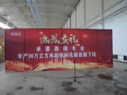 承德森禧木业年产30万m³超强刨花板首板下线