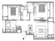 89m²现代简约风，恰到好处的氛围感