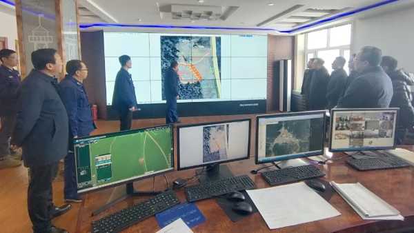 露水河公司领导到安全防火处调研指导春季森林防火工作