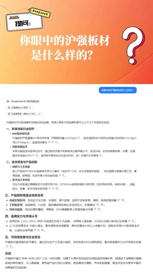 DeepSeek，你是懂沪强板材的潮流密码吗？