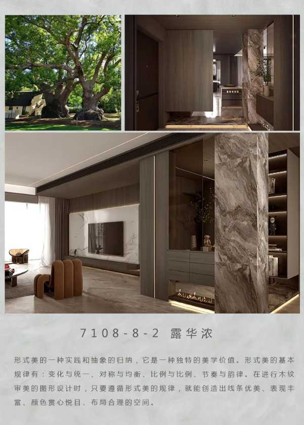 天德 · 美琳美亿佳 2022花色新品推介 | 现代简约客餐厅：7108-8-2 露华浓