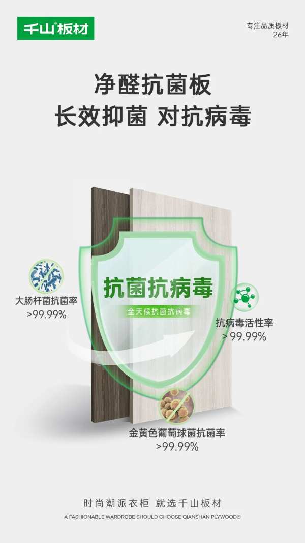 重磅！千山板材通过ENF级和F4星双环保检测，环保再上新高度！