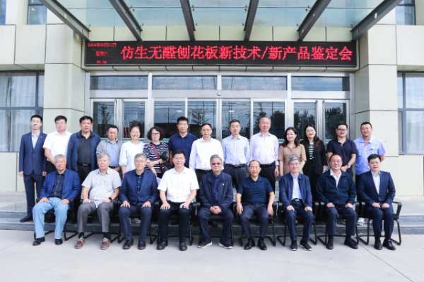 新港集团和东北林业大学共同研发的仿生无醛刨花板新技术/新产品通过4项“国际领先”水平鉴定！