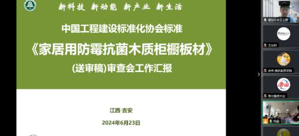 江西鲁丽木业有限公司参与编制CECS《家居用防霉抗菌木质柜橱板材》标准