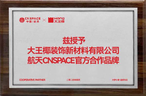 大王椰 X 航天CNSPACE | 接轨航天品质，共筑大梦小家