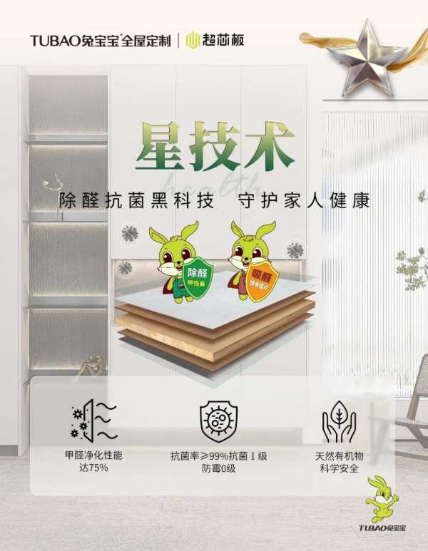 除甲醛，根本不需要多花钱啊！【兔宝宝全屋定制】