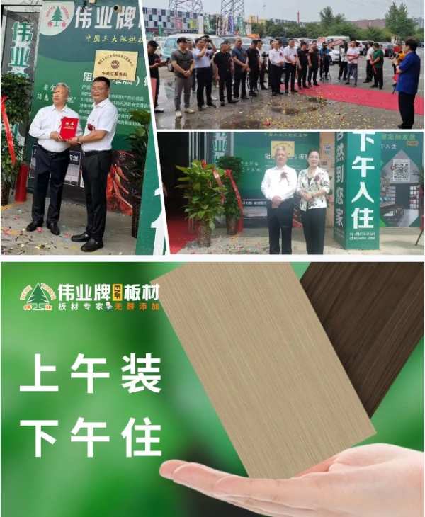 情系农民工 华商汇服务站在伟业牌ENF板材（河南配货中心）挂牌