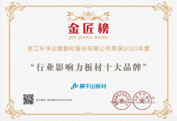 实力荣膺 载誉向新｜云峰莫干山荣获2023“金匠榜”三项大奖