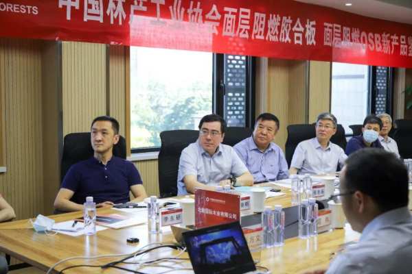 北新木业面层阻燃OSB和面层阻燃胶合板两项新产品分别被评定为“国际领先”和“国际先进”
