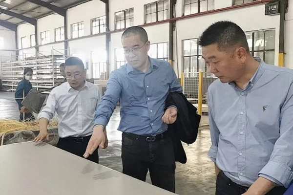 百得胜董事长张健一行到访云峰莫干山参观考察