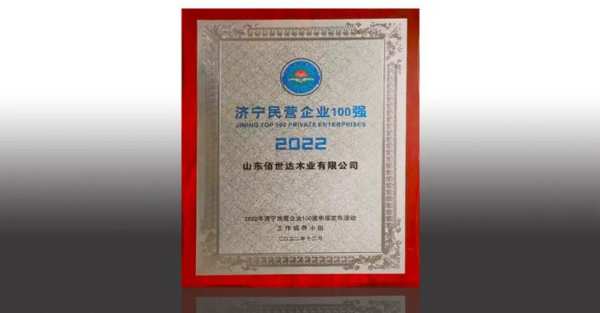 山东佰世达上榜“2022年济宁民营企业100强”