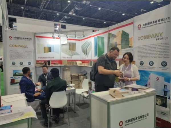 迪拜展会进行时 2023北新木业向世界出发