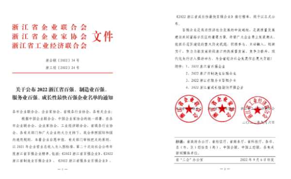 兔宝宝饰材销售公司入选“浙江省服务业百强企业”