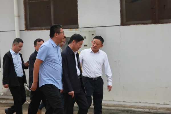 信阳市政协主席孙同占一行莅临信阳万华无醛生态产业园项目调研指导