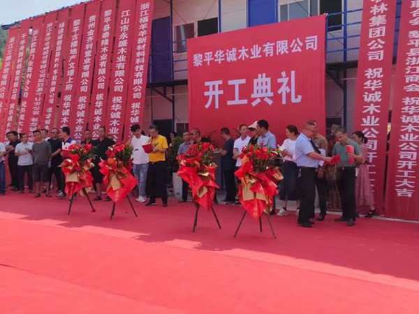 华诚木业举行开工典礼！贵州黎平县项目再添新军