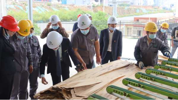 瀚之源集团江西园区重组木生产线试生产仪式圆满成功