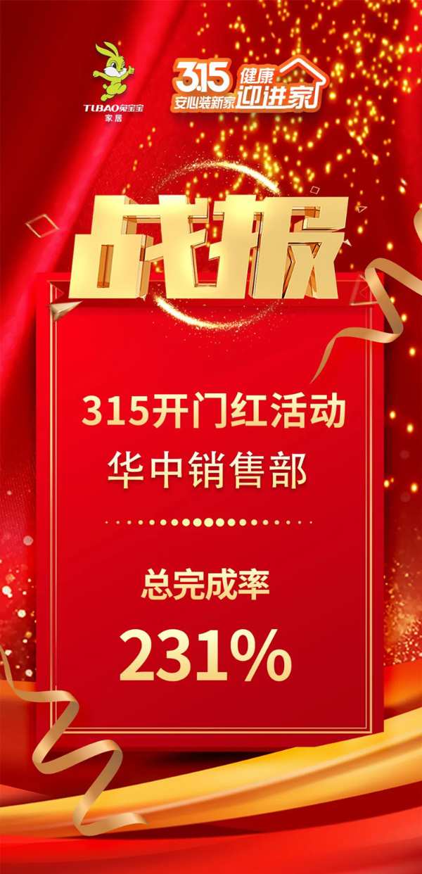 兔宝宝家居3.15开门红活动圆满收官