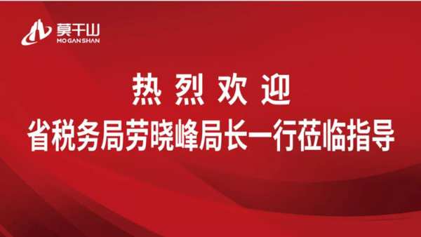 热烈欢迎省税务局领导一行莅临云峰莫干山！