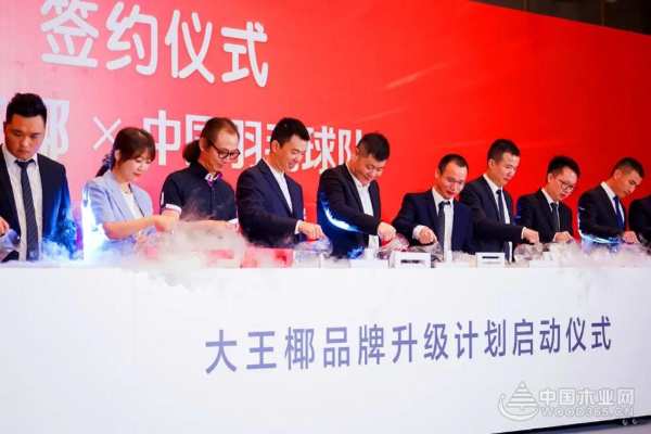 “中国力量 成就高端” 大王椰正式成为中国羽毛球队官方供应商
