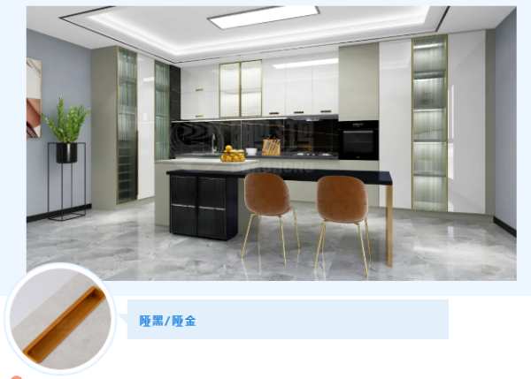 这款镶嵌暗拉手，竟是平板柜门的“养颜”之道