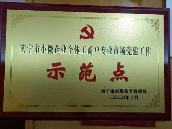 喜讯！广西明源木业荣获南宁市“小个专”党建示范点称号