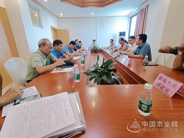 广西壮族自治区林业局调研组到访鹏森缘木业产业园考察指导！