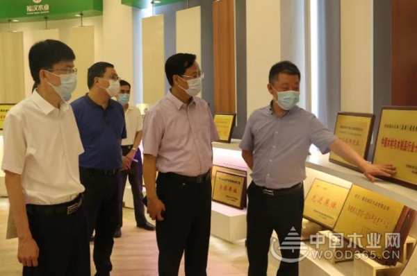 湖北省商务厅党组成员、副厅长陈华荣赴福汉木业调研复工复产工作