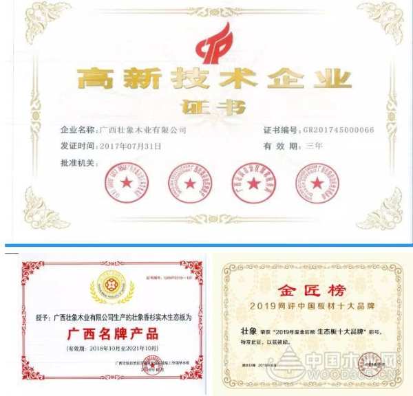 热烈祝贺壮象木业被评为2019广西民营企业100强