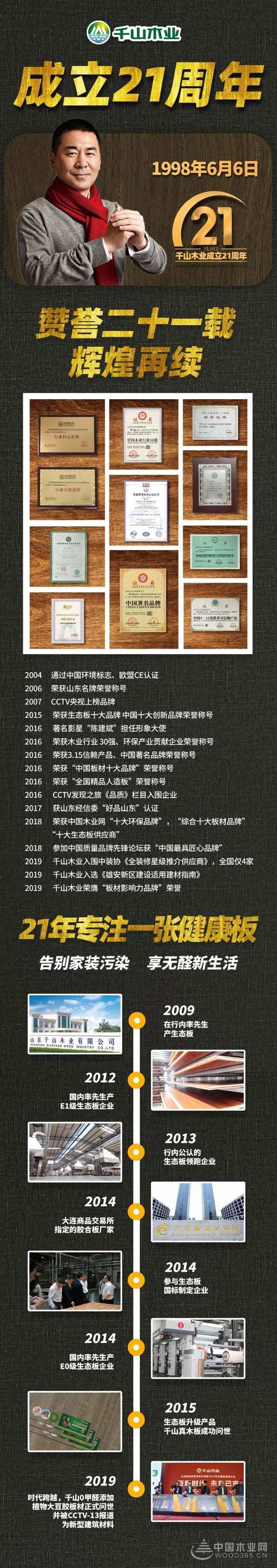 千山木业成立21周年：赞誉二十一载，再续辉煌！