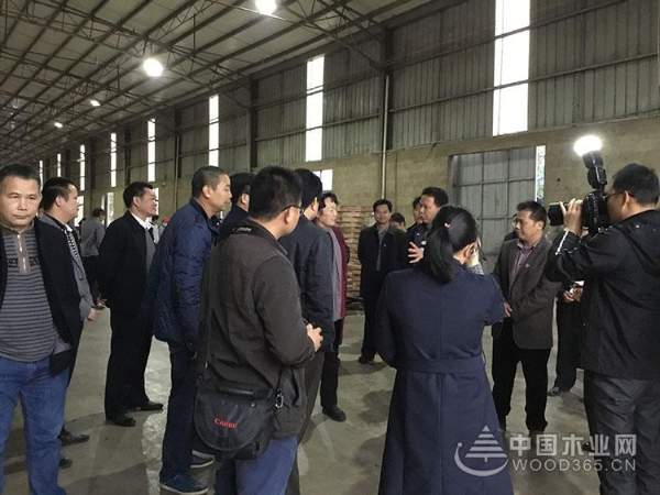钦州市委领导莅临昌宏木业总部视察指导