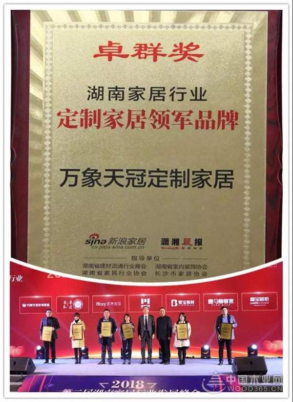 实至名归 | 旺德府家居产业集团荣获第二届湖南家居行业“卓群奖”多项大奖，匠心品质树立行业典范!
