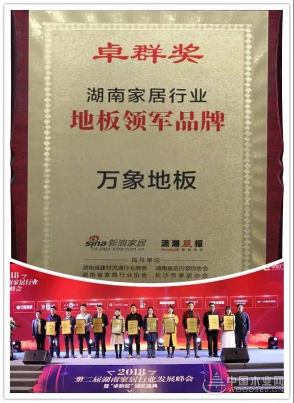 实至名归 | 旺德府家居产业集团荣获第二届湖南家居行业“卓群奖”多项大奖，匠心品质树立行业典范!