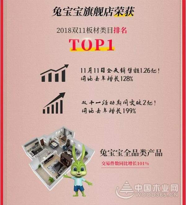 2.02亿！！！兔宝宝双11再创佳绩！感恩有你，明年再战