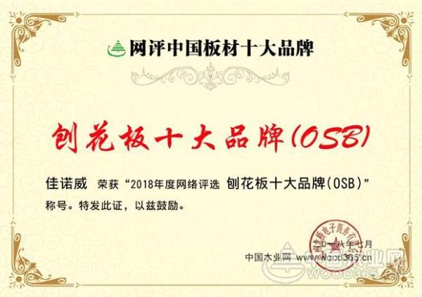 2018刨花板十大品牌之一，人造板行业冉冉升起的新星—佳诺威木业