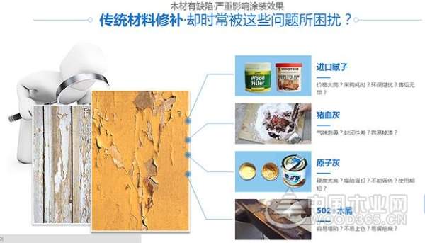 汉林水性修补腻子为您解决：常见木材传统修补材料的4大困扰